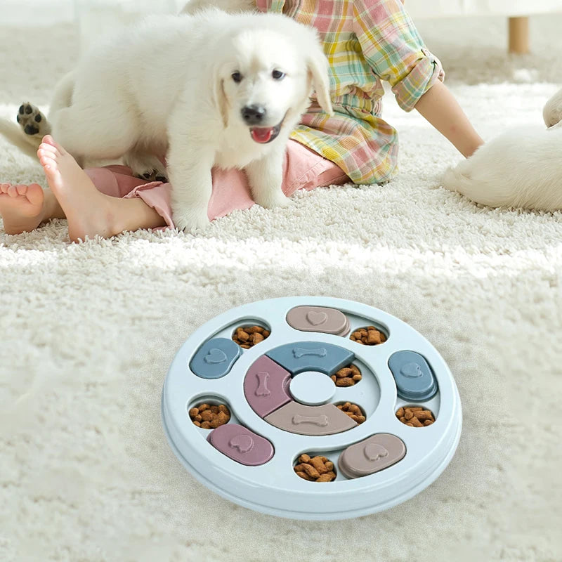 Pet Food Dispenser Interactive Educational Feeding Toys