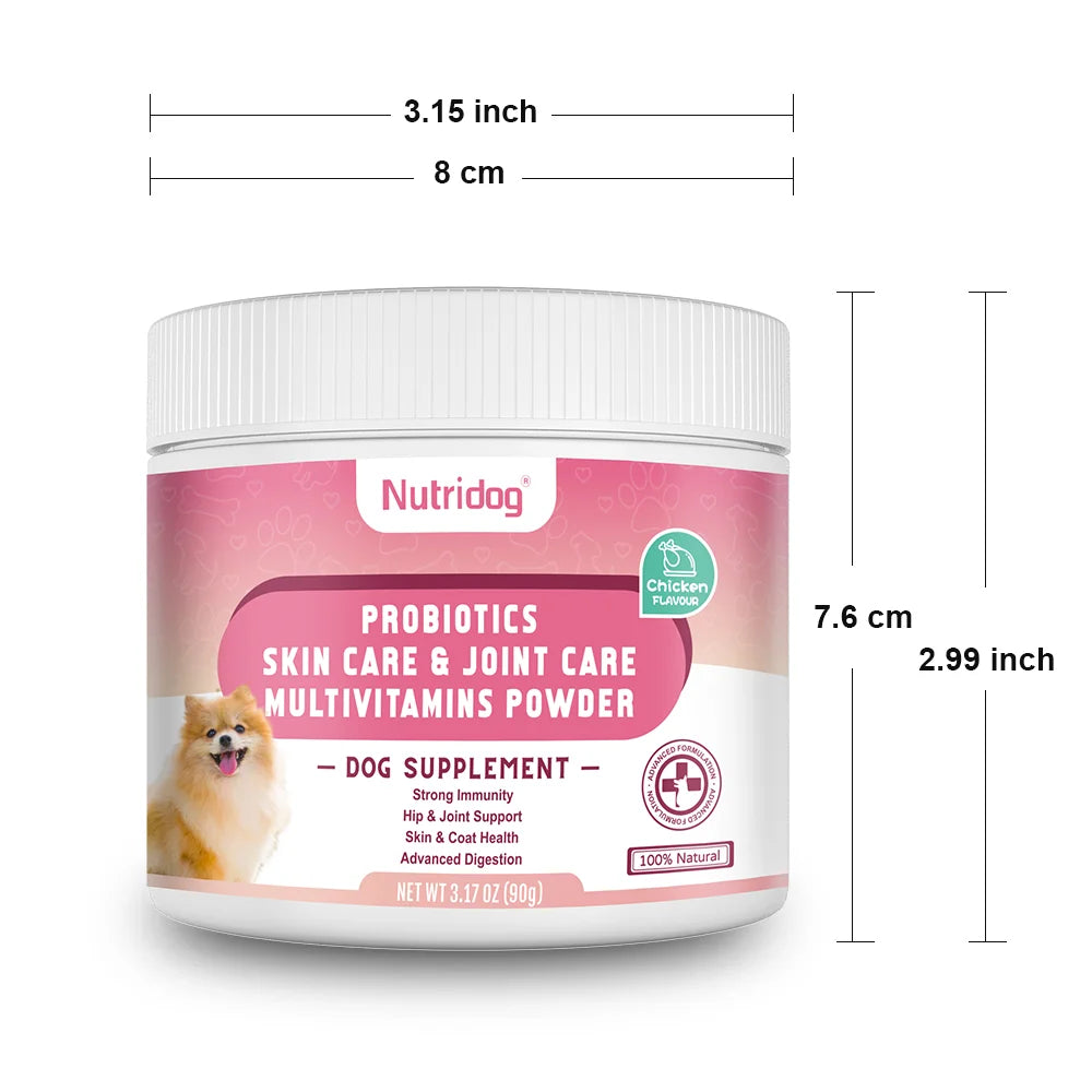 Dog Multivitamin Powder with Probiotics, Immune & Joint Support