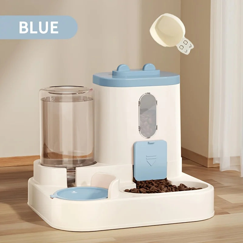 Automatic Cute Cat Food and Water Dispenser