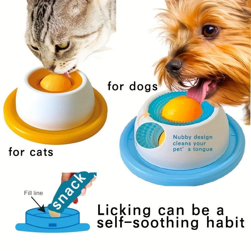 Yoghurt Licking Plate Slow Feeder for Dogs & Cats