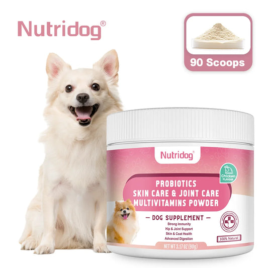 Dog Multivitamin Powder with Probiotics, Immune & Joint Support