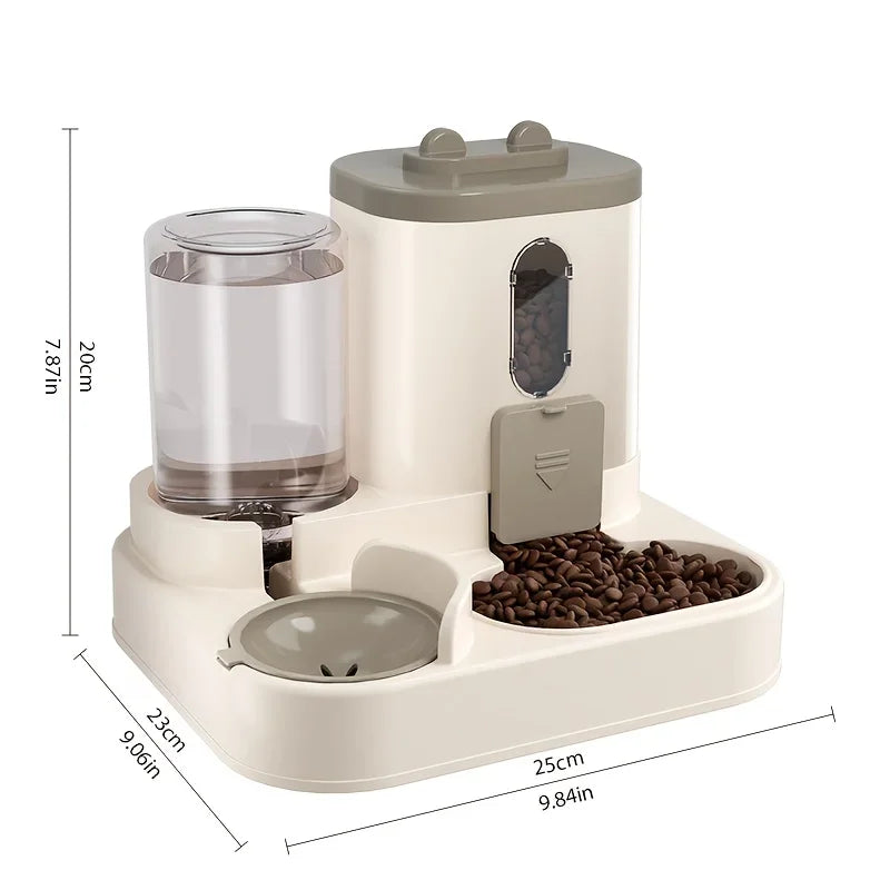Automatic Cute Cat Food and Water Dispenser