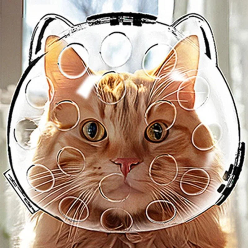 Portable  Breathable Cat Head Cover Prevent Biting & Scratching Safety Carrier Bag