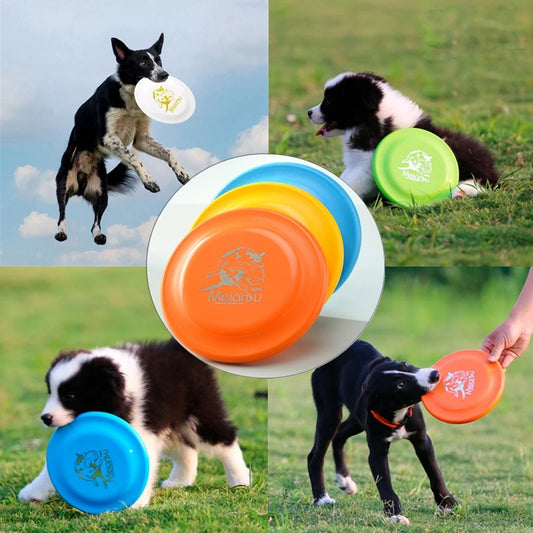 Dog Flying Interactive Rubber Discs Toy