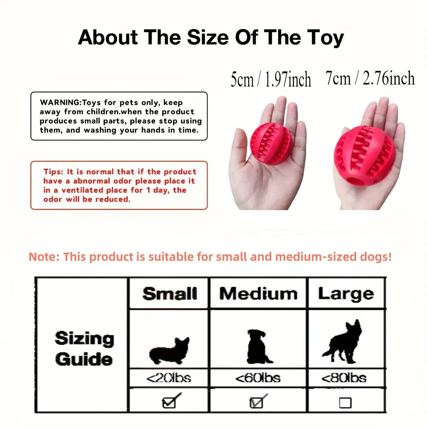 Toy Ball for Dogs & Puppy Cat