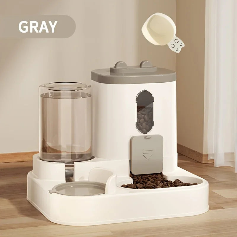 Automatic Cute Cat Food and Water Dispenser